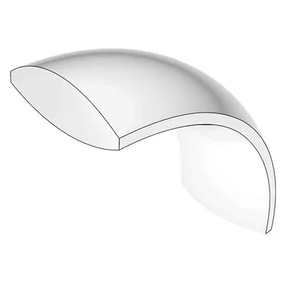 14k White Gold 4.5mm wide Plain Band, size 12.0