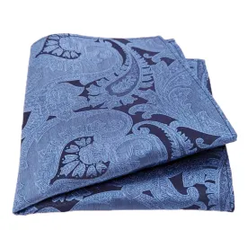 Airforce Paisley Silk Pocket Square