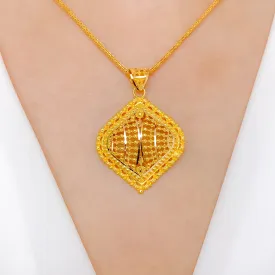 Attractive Filigree Drop Pendant