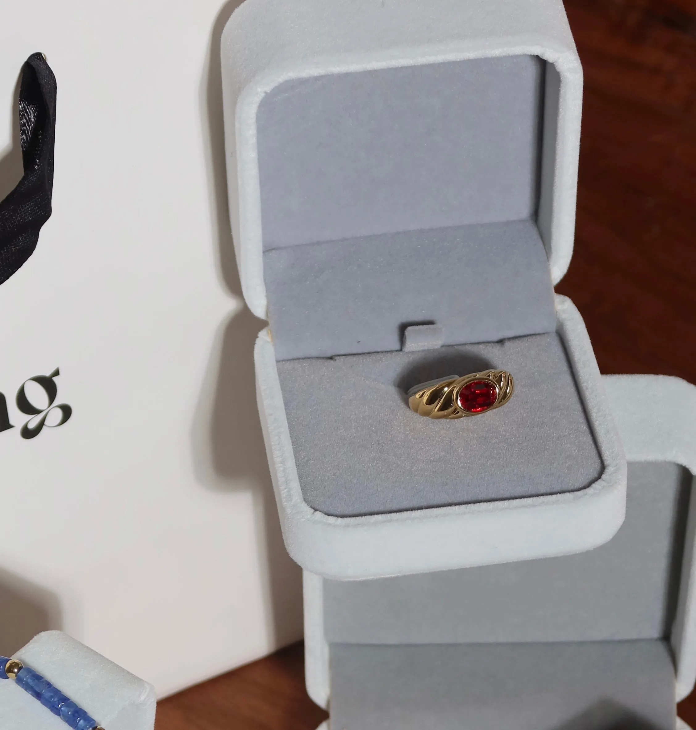 Aubrey Ring - Ruby Red