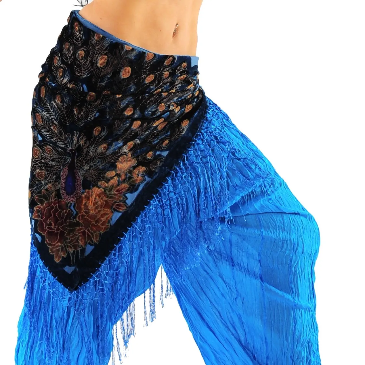 Belly Dance Peacock Hip Scarf | PARSI-BOLO