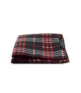 Black & Red Checks Pocket Square