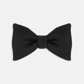 Black Satin Bow Tie