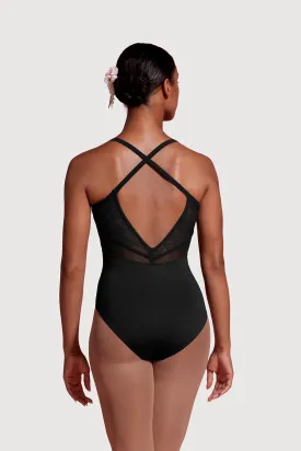 Bloch Saville  Mesh Cross Back Womens Camisole Leotard