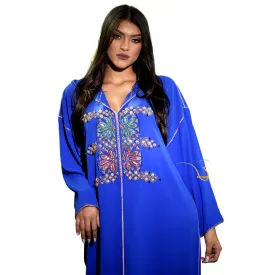 Blue Beaded Djellaba