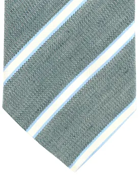 Cesare Attolini Silk Tie Blue Stripes SALE