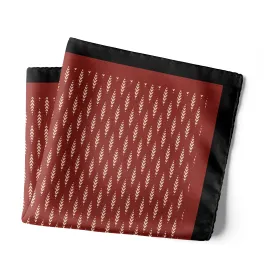 Chokore Brick Red Silk Pocket Square - Indian at Heart Range