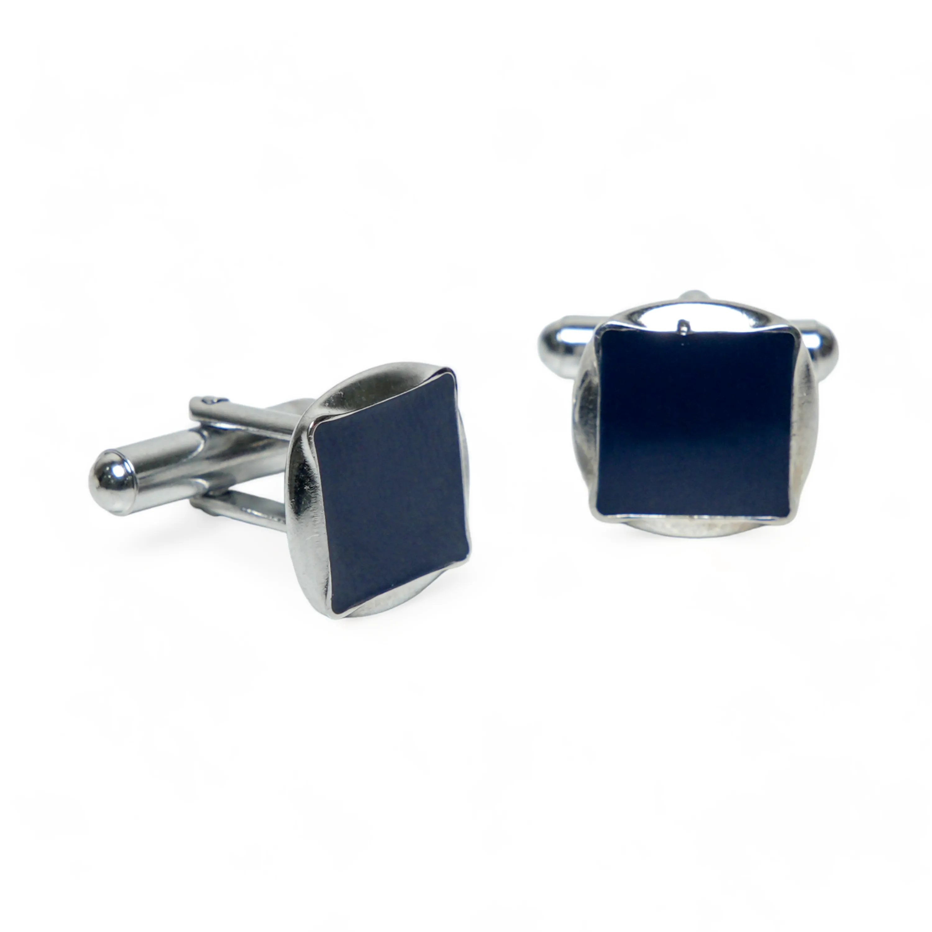 Chokore Circular Square Cufflinks (Blue)