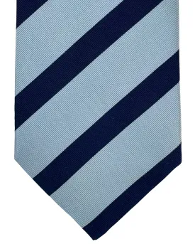 Church's Tie Sky Blue Dark Blue Stripes