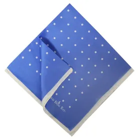 Classic Spots: Pocket Square - Blue