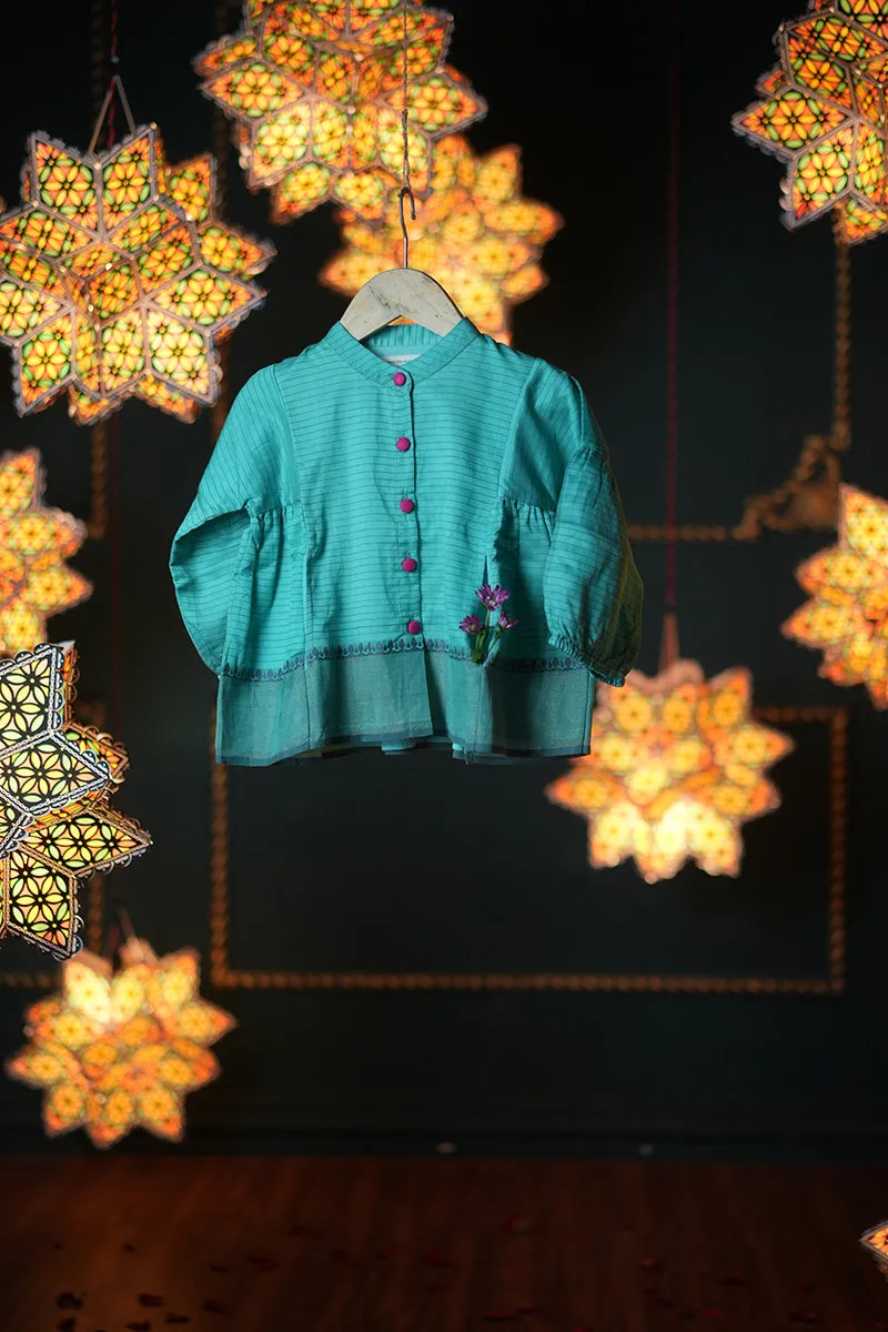 Dahlia Girls Ethnic Kedia Top