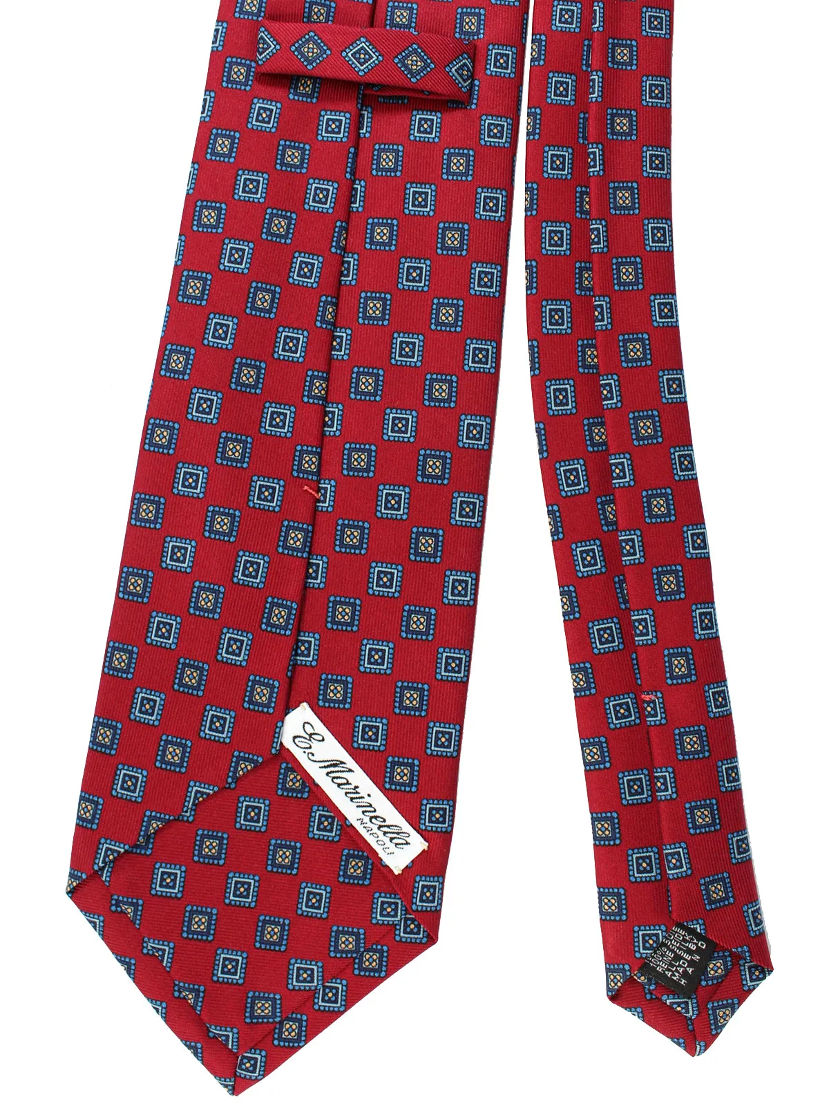 E. Marinella Tie Burgundy Medallions