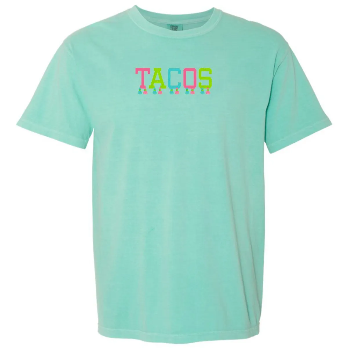 Embroidered Tasseled 'Tacos' T-Shirt