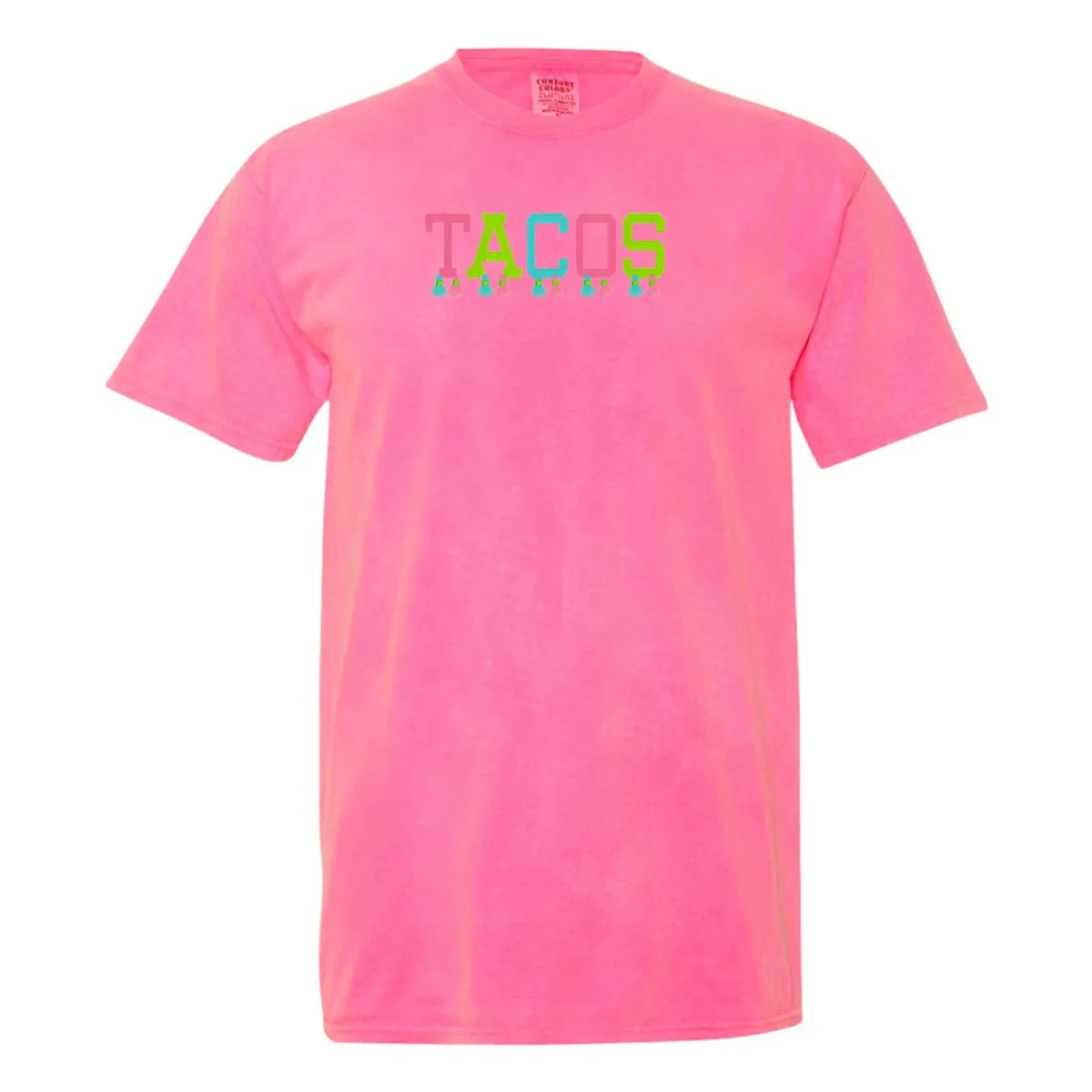 Embroidered Tasseled 'Tacos' T-Shirt