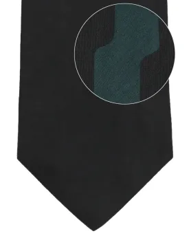 Gene Meyer Silk Designer Tie Black Forest Green Design SALE