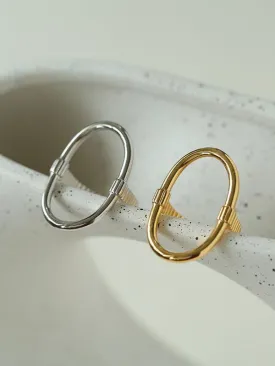 Glamorous Adjustable Oval Rings That Open