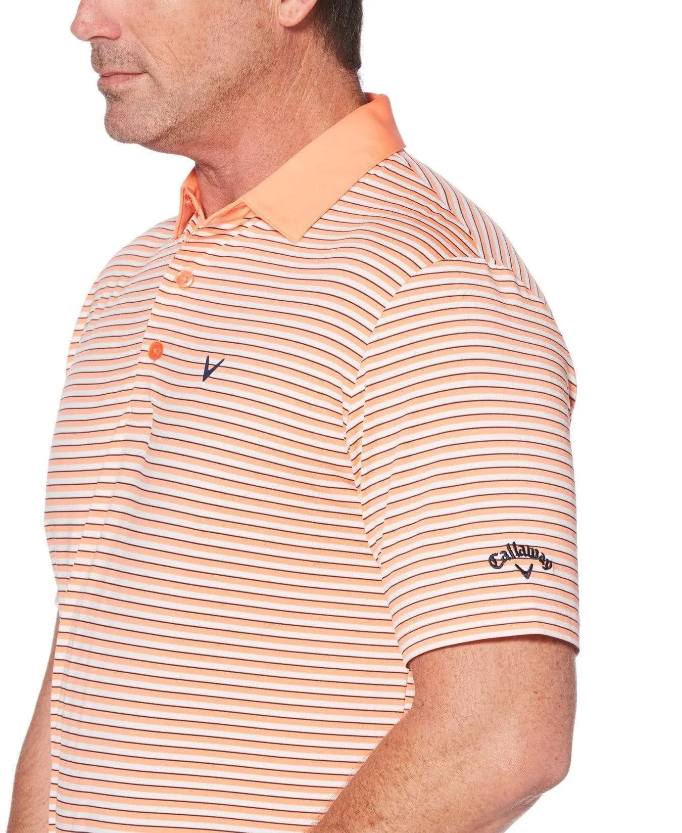 Mens 3-Color Stripe Polo