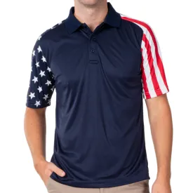 Mens Stars and Stripes Polo Shirt