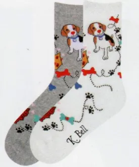 MHS K Bell Beagles and Paws Socks