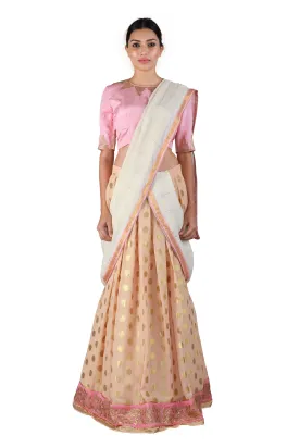 Peach and Pink Lehenga