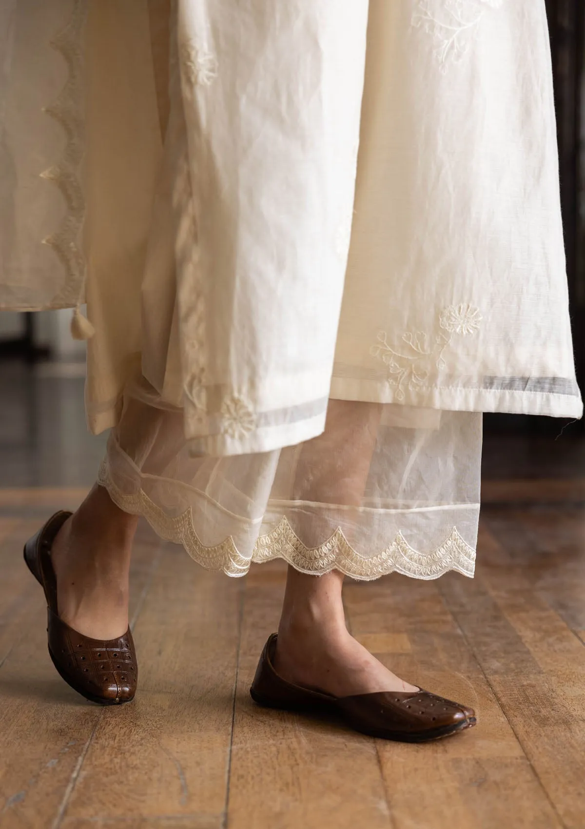 Pearl Embroidered Kurta Set