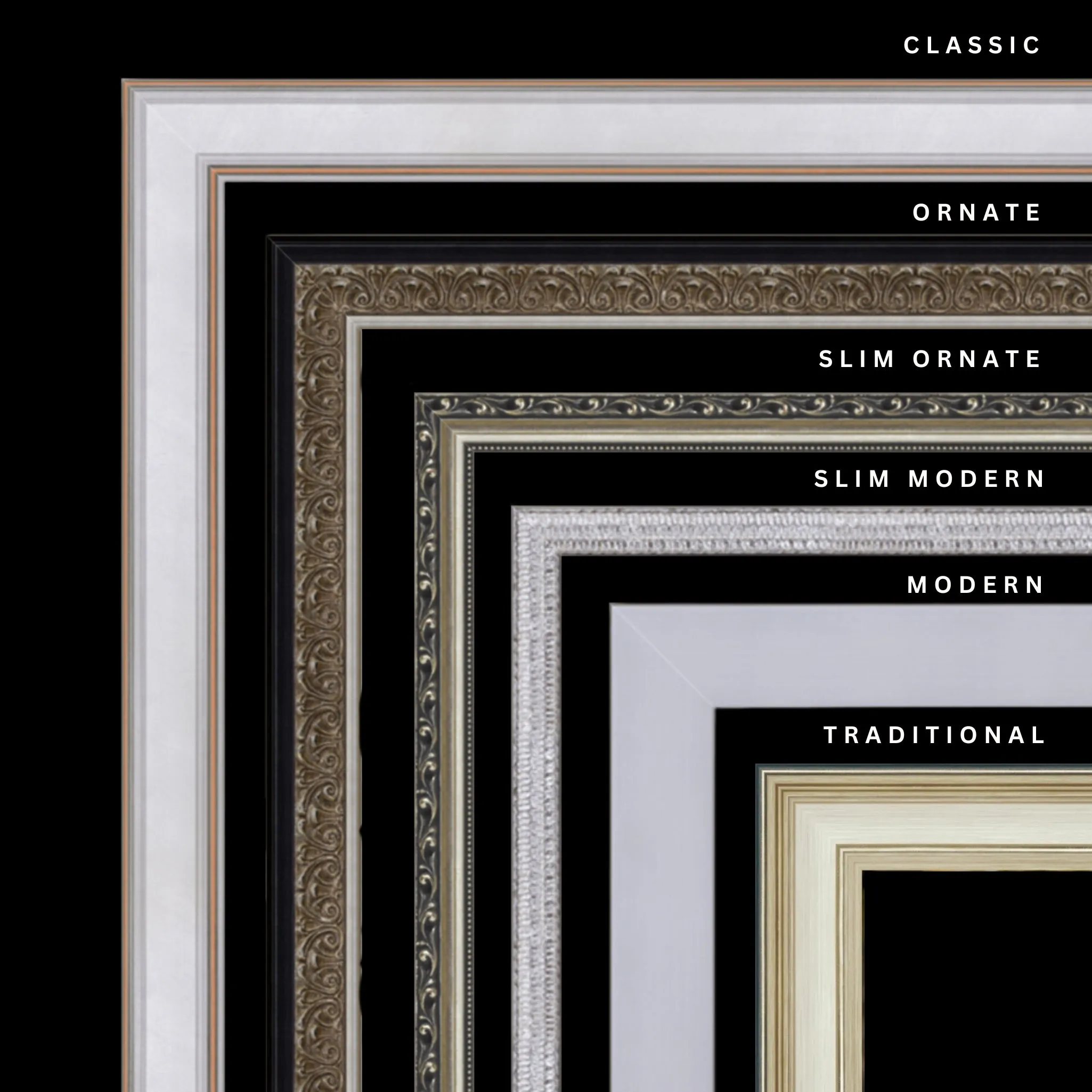Silver 26x23 Picture Frame Ornate Traditional Classic Antique