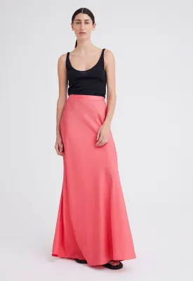 Wick Silk Maxi Skirt - Cilla Pink